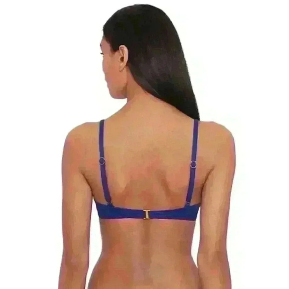 NEW! Lauren Ralph Lauren Women's 14 Beach Club Solid Swim Bikini Top & Bottoms - Picture 3 of 7